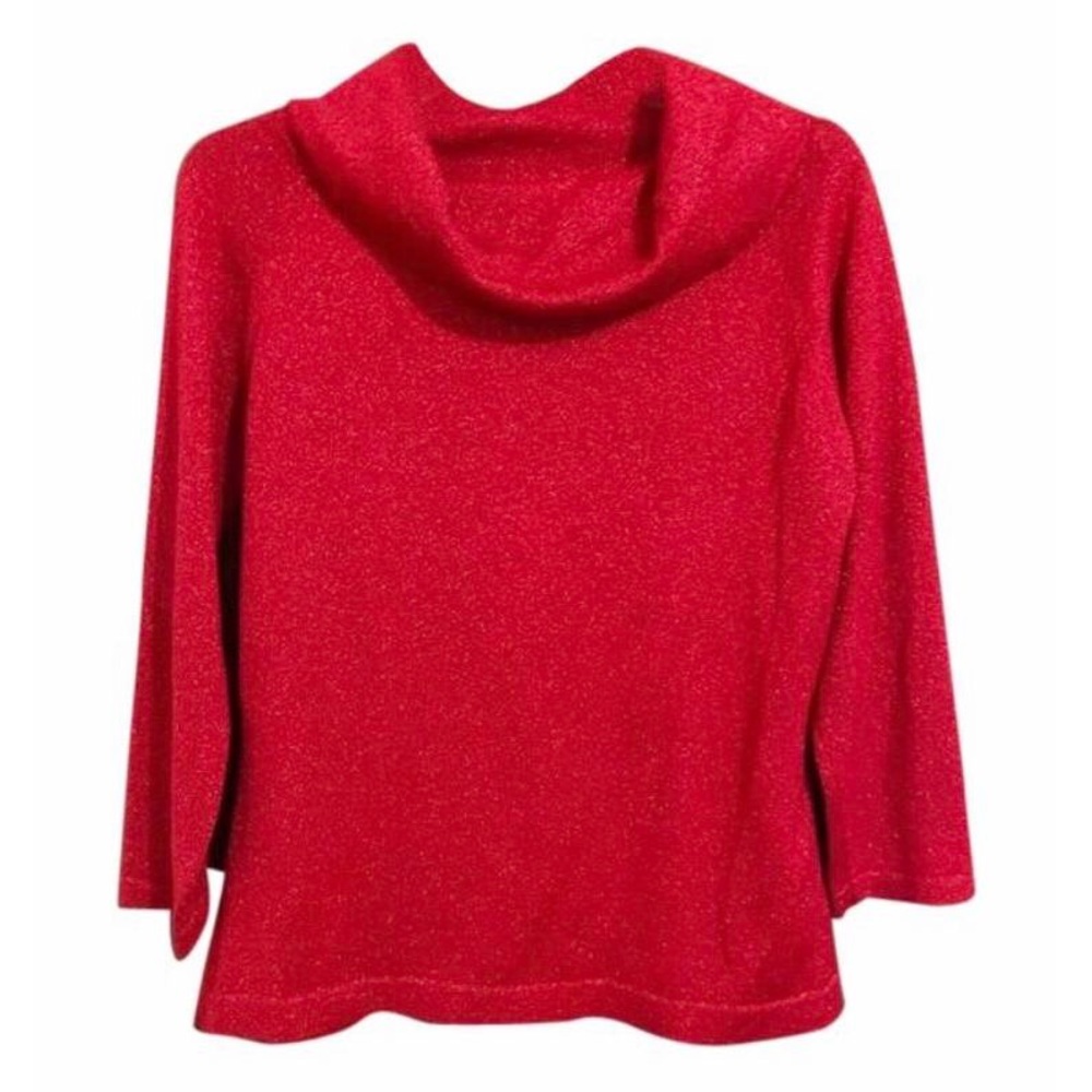 Ann Taylor LOFT Red Cowl Neck Sweater Size M